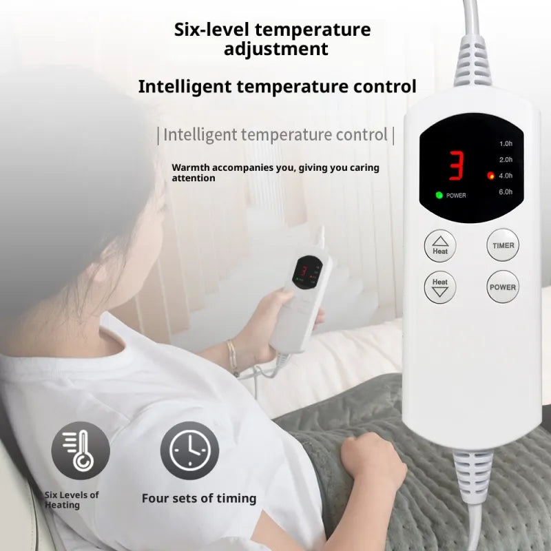 Electric Heating Pad - Adjustable Temperature - Timer Function
