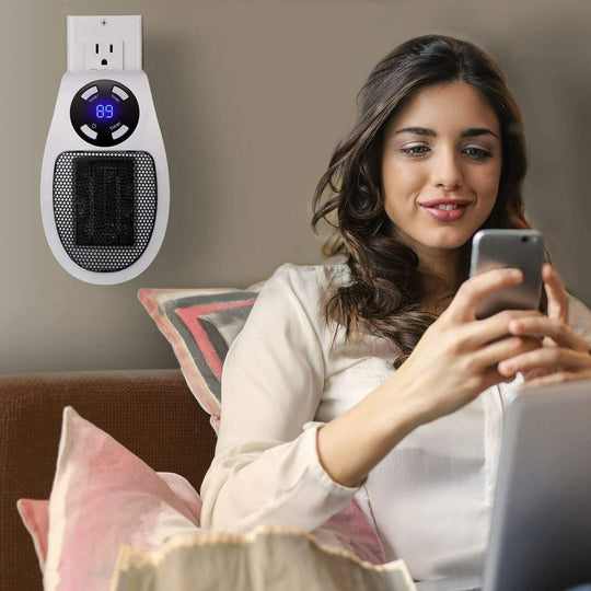 Electric Space Heater - Portable Plug-In - Compact Design