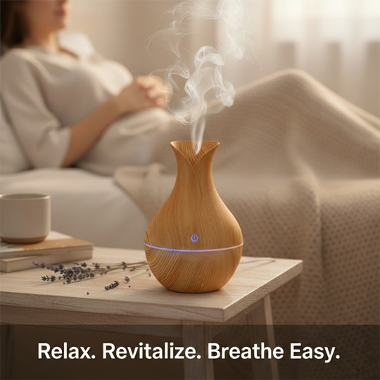 Essential Oil Diffuser - Ultrasonic Mist - LED Lighting