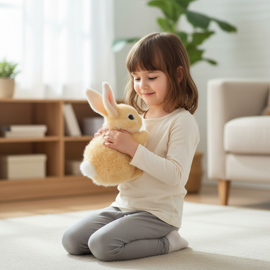 Interactive Plush Hopping Bunny Toy for Children
