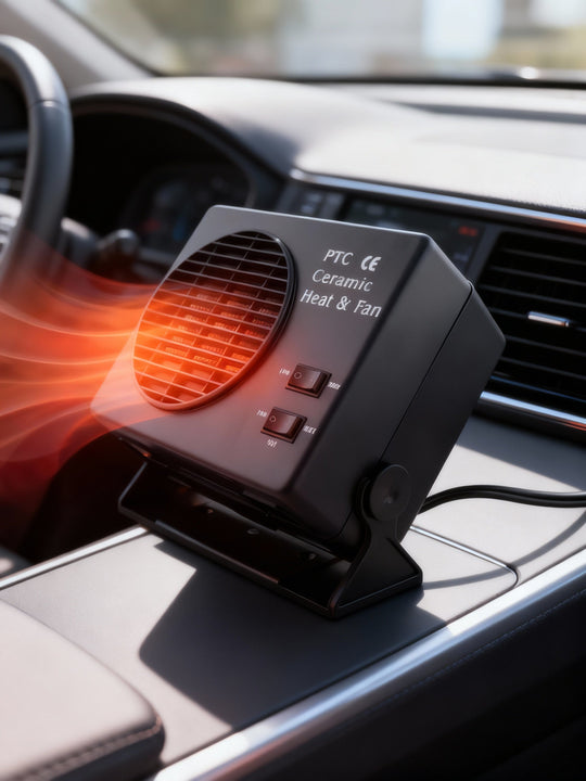 12V Ceramic Car Heater Fan | 150W-300W | Portable Defroster with Automatic Thermostat