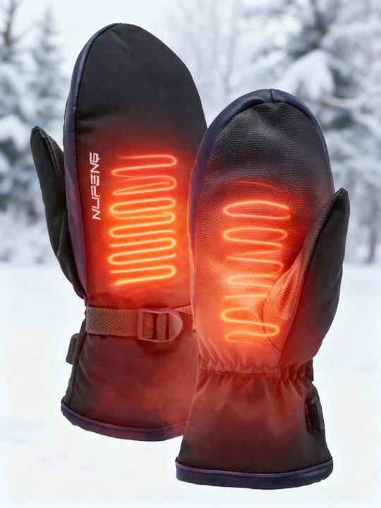 Electric Heating Gloves | Dual-Sided, 10,000 mAh USB Rechargeable | Waterproof for Skiing & Motorcycling