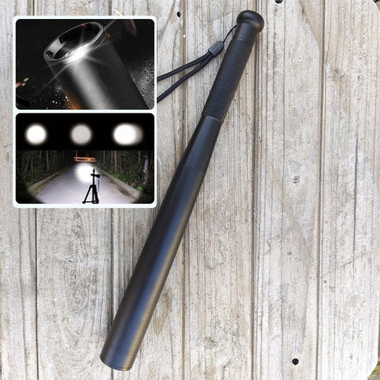 Baseball Bat Shaped LED Flashlight | Aluminium Alloy, 3 Lighting Modes | Emergency & Utility Use