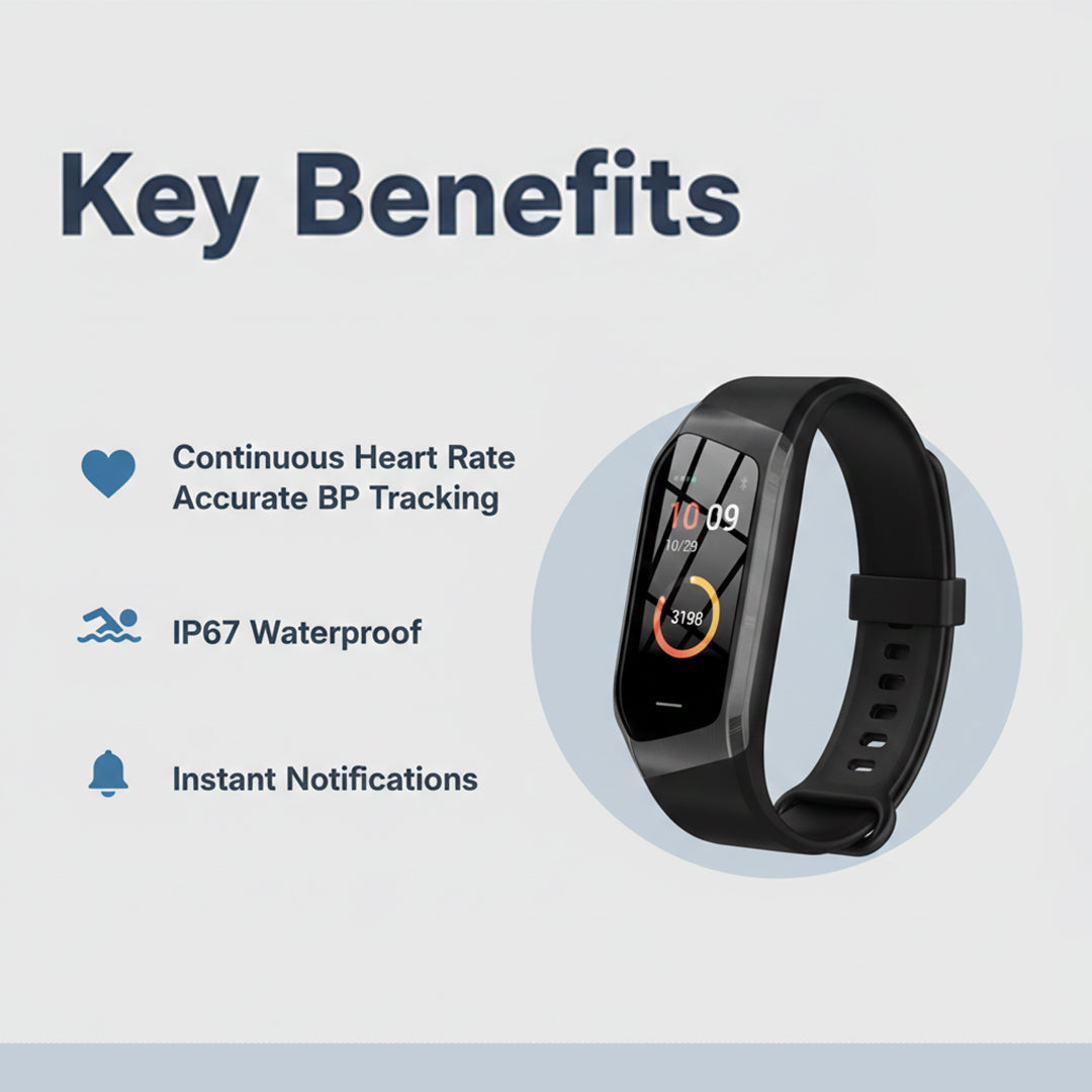 Fitness Tracker Watch - Activity Monitoring - Wrist Display