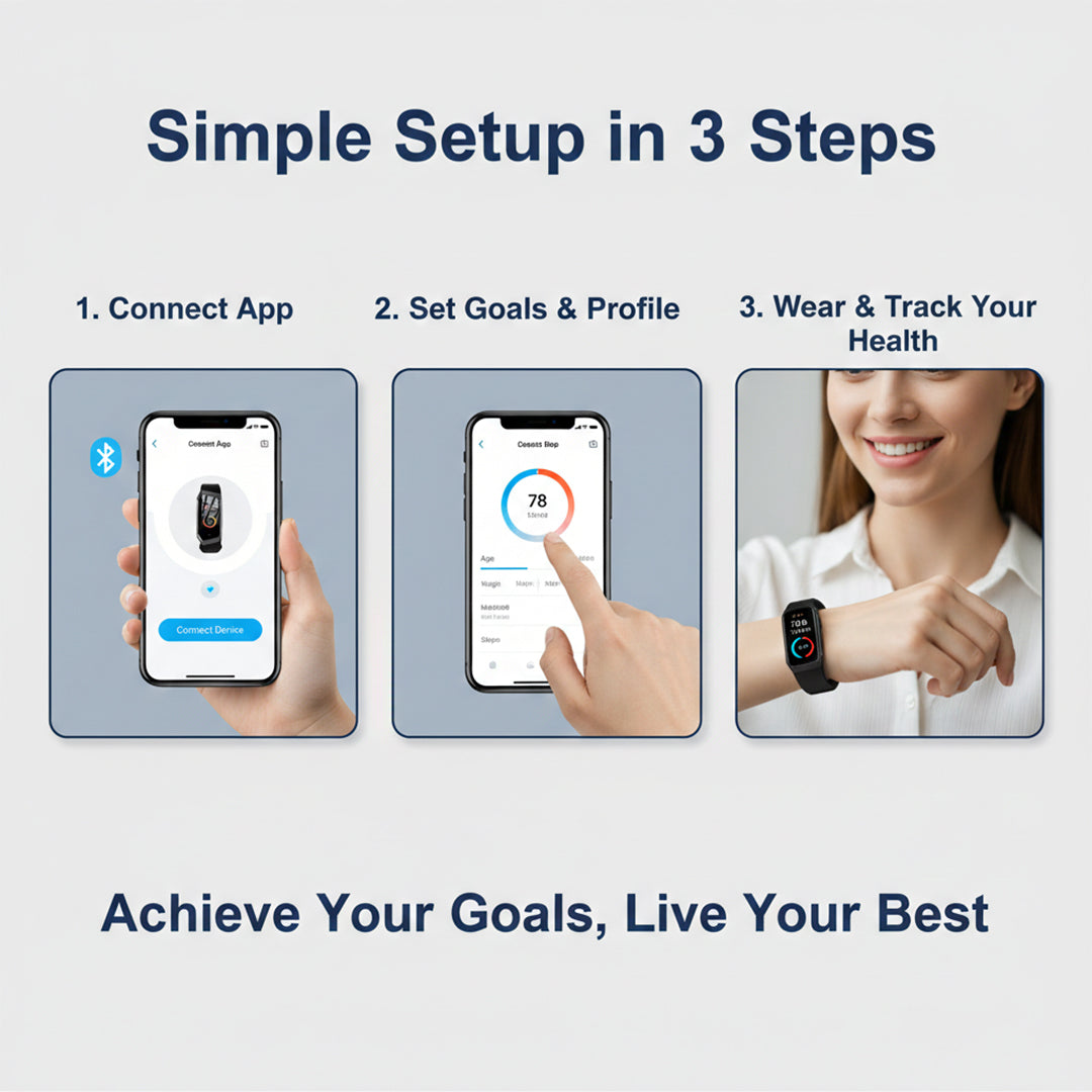 Fitness Tracker Watch - Activity Monitoring - Wrist Display