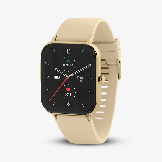 Fitness Tracker Watch - Gold Strap - Smart Display