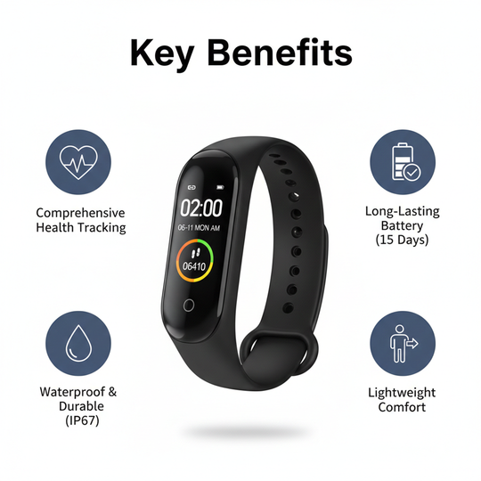Fitness Tracker Watch - Sleep Monitoring - Health Tracking