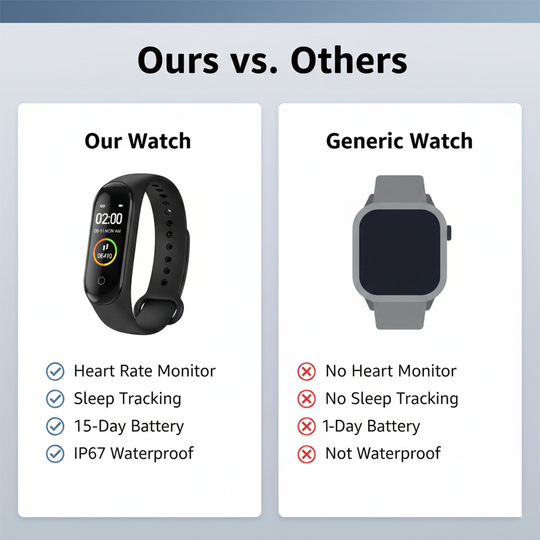 Fitness Tracker Watch - Sleep Monitoring - Health Tracking
