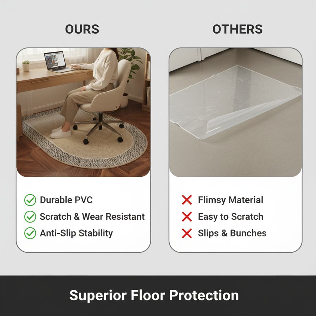 Floor Protection Mat - Office Chair - Hard Floors