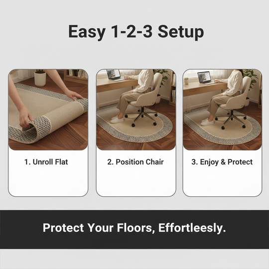 Floor Protection Mat - Office Chair - Hard Floors