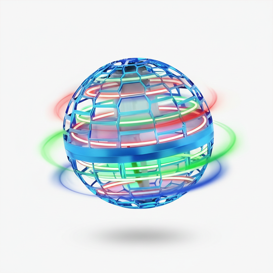 Flying Orb Toy - RGB Spinner - Hand-Controlled Design