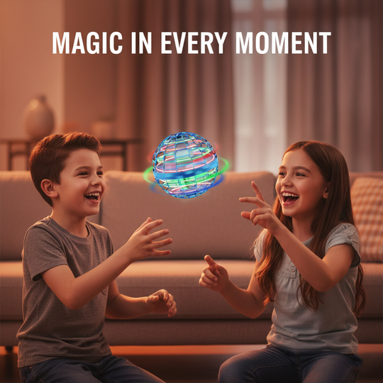 Flying Orb Toy - RGB Spinner - Hand-Controlled Design