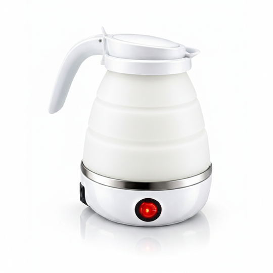 Foldable Electric Travel Kettle - Collapsible Silicone Hot Water Boiler