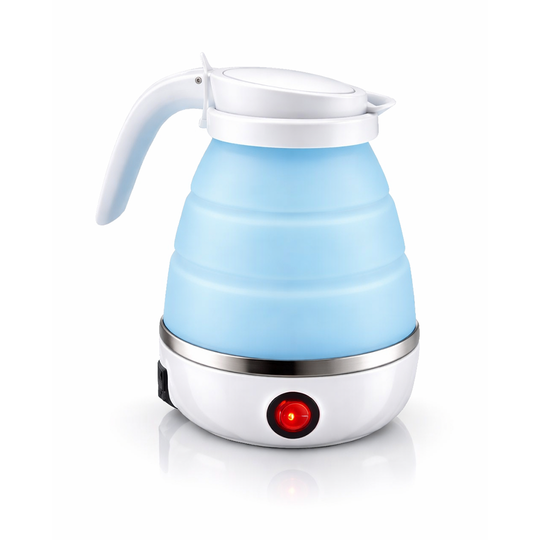 Foldable Electric Travel Kettle - Collapsible Silicone Hot Water Boiler