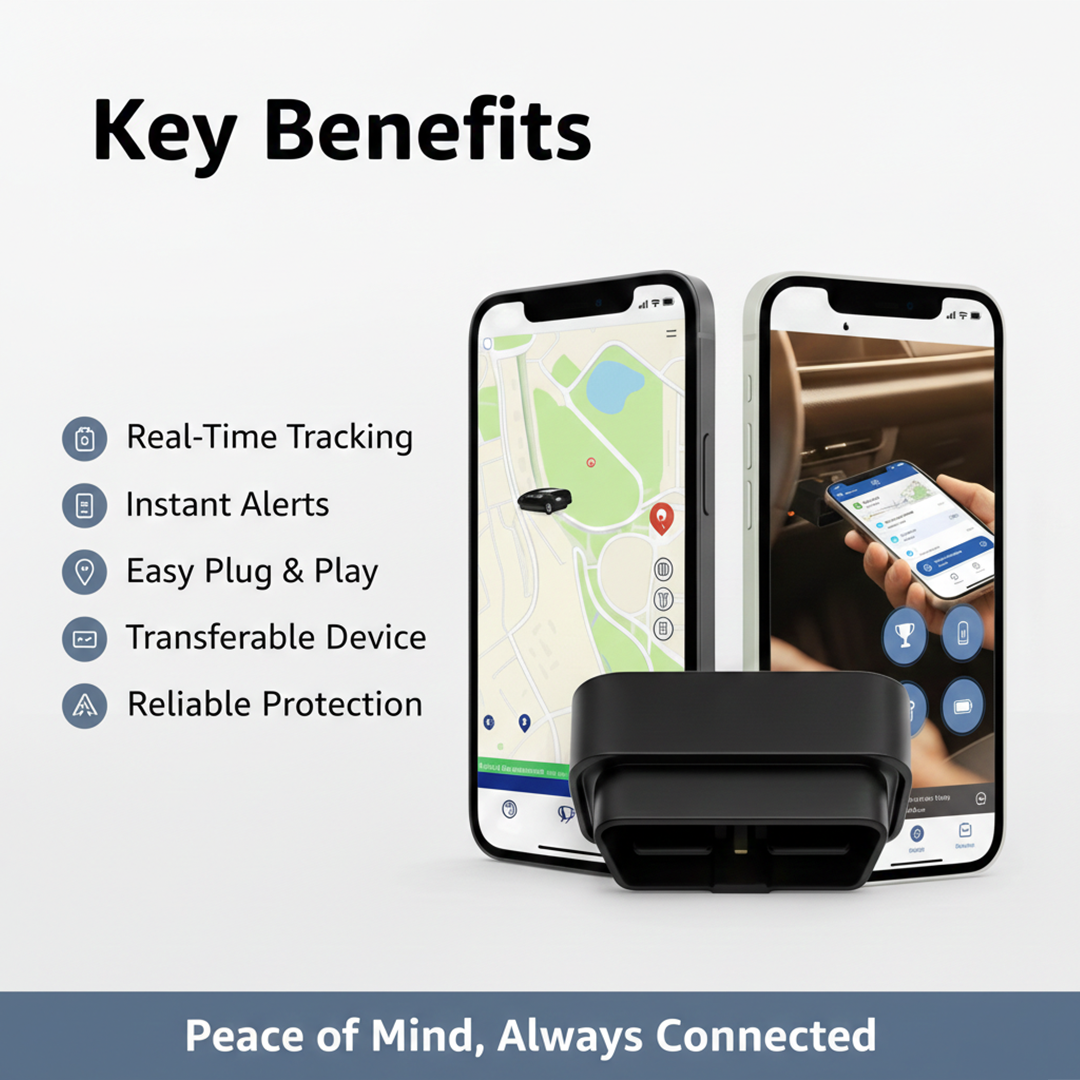 GPS Tracker - OBD Plug-In - Vehicle Monitoring