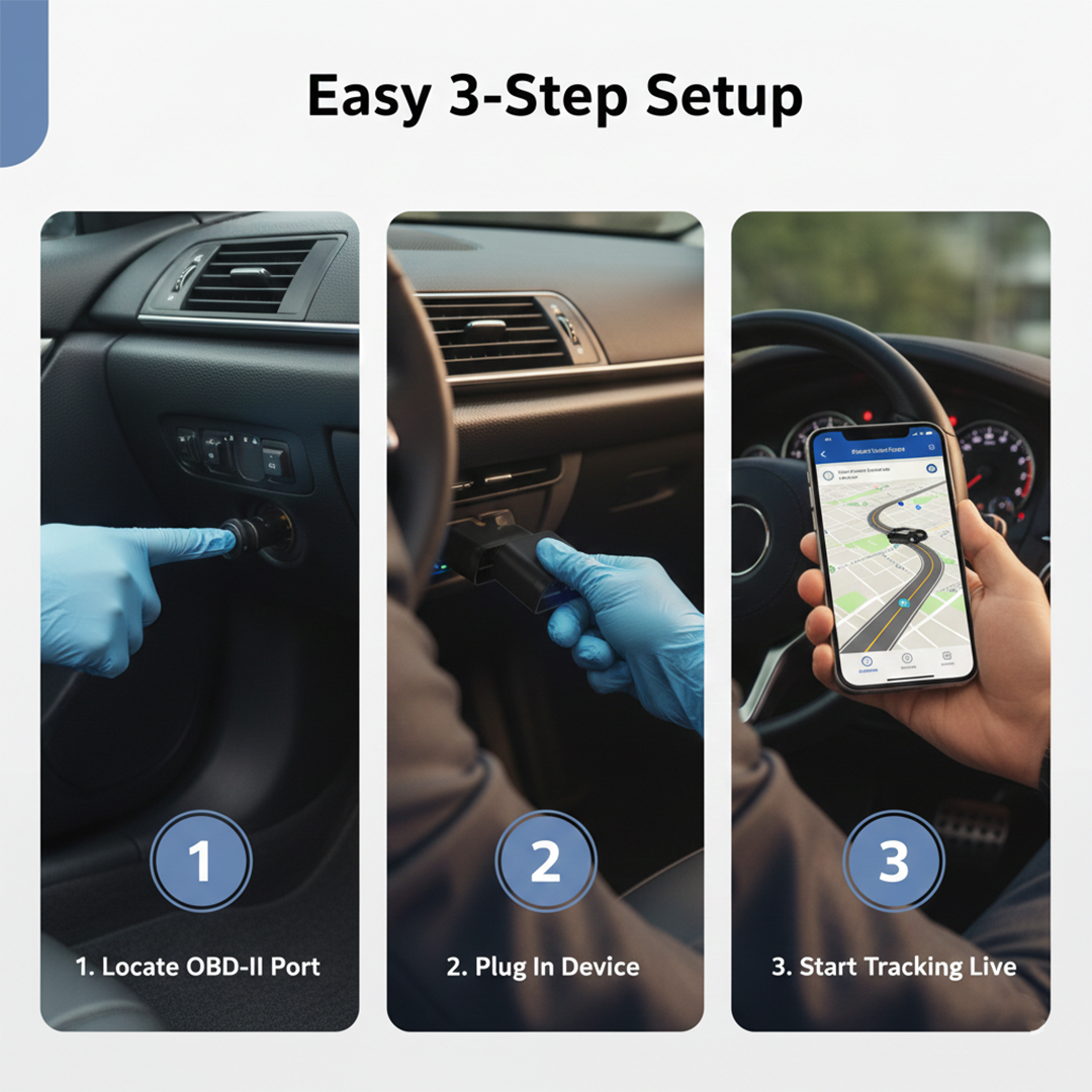 GPS Tracker - OBD Plug-In - Vehicle Monitoring