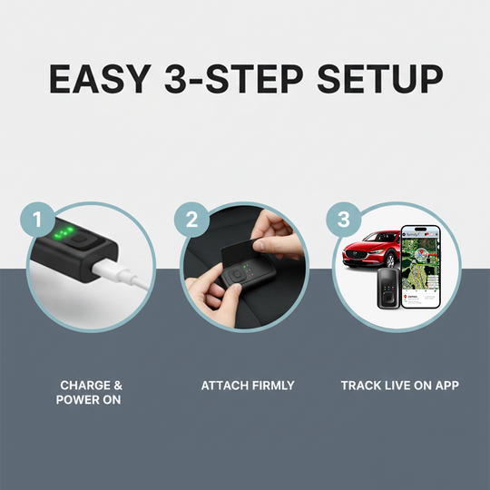 GPS Tracker - Portable Design - Location Monitoring