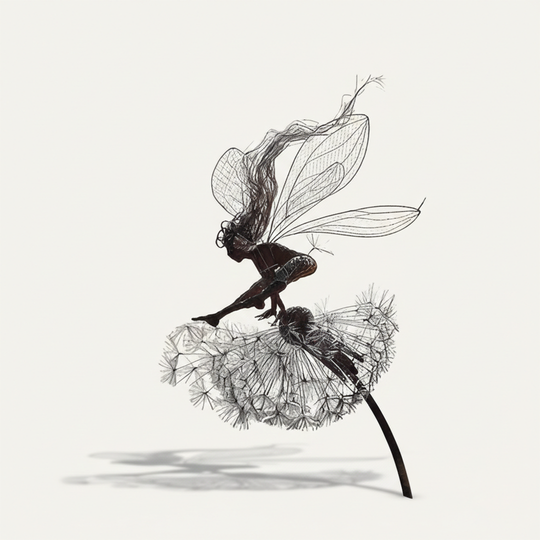 Garden Sculpture - Steel Fairy - Decorative Figure