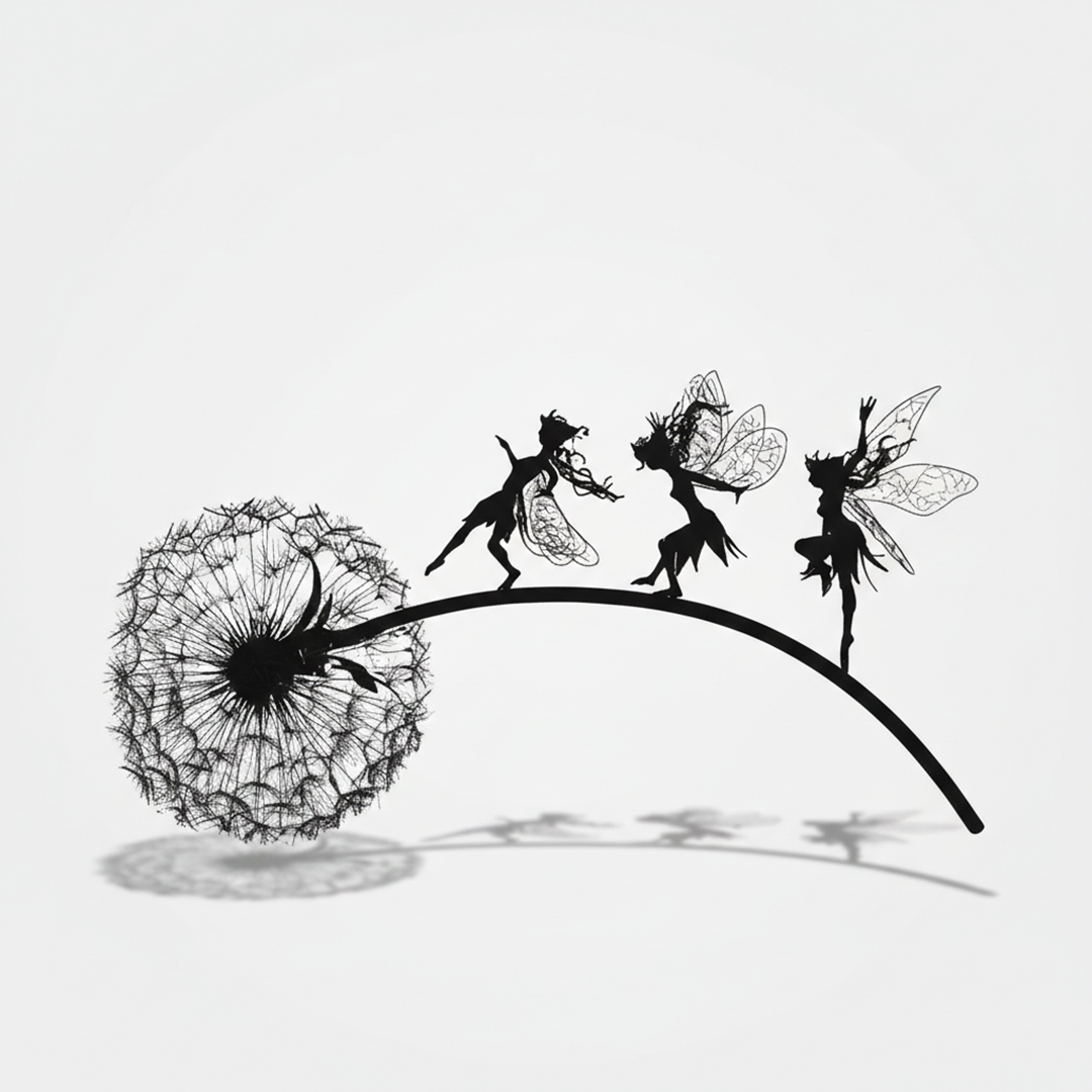 Garden Sculpture - Steel Fairy - Decorative Figure