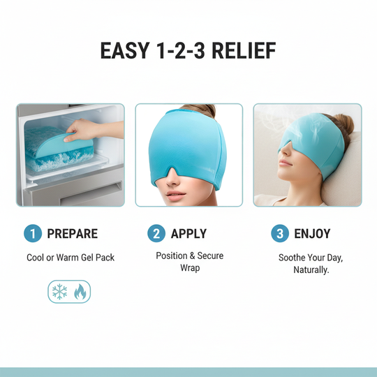 Gel Head Wrap - Reusable Pack - Adjustable Strap