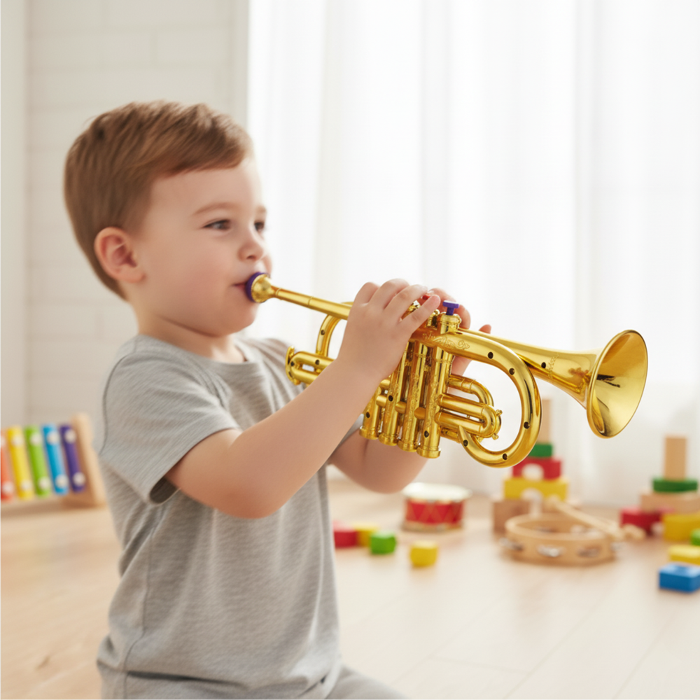 Children's Trumpet Musical Toy | 4 Keys, Educational Instrument for Kids (ABS Plastic)