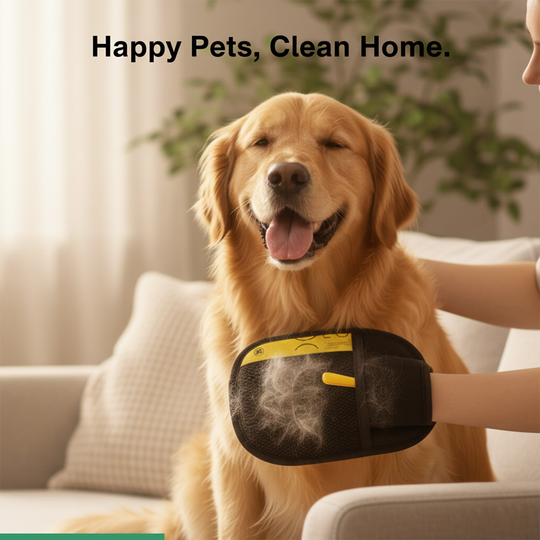 Grooming Gloves - Double-Sided Design - Pet Hair Remover