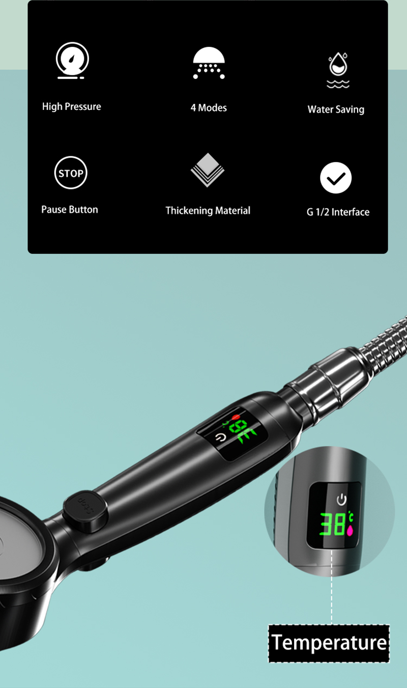 Shower Head with Temperature Display - On Sale