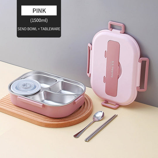 Stainless Steel Multiple Compartment Children's Lunchbox