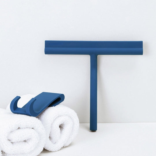 Retro Silicone Shower Wiper with Storage Holder