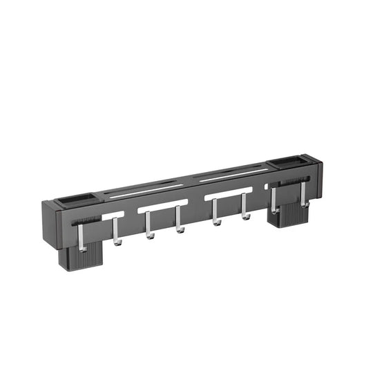 Stainless Steel Wall-Mounted Knife Holder Shelf - Nail-Free Storage with Hooks for Cutlery - Cabinet Organizer for a Tidy Kitchen