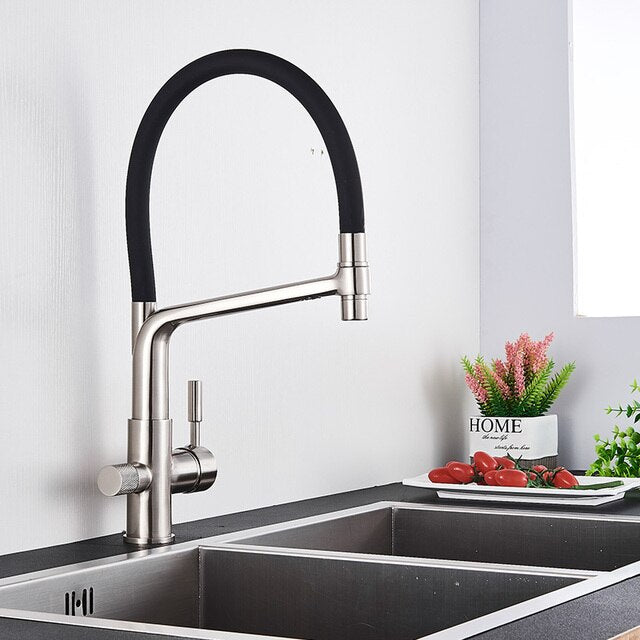 Double Outlet Drinking Water Faucet Filtered Kitchen Taps