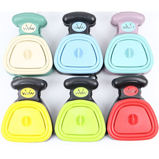 Portable Dog Poop Scooper with Clip & Adjustable Grabber
