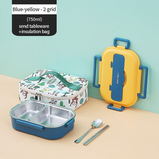 Stainless Steel Multiple Compartment Children's Lunchbox