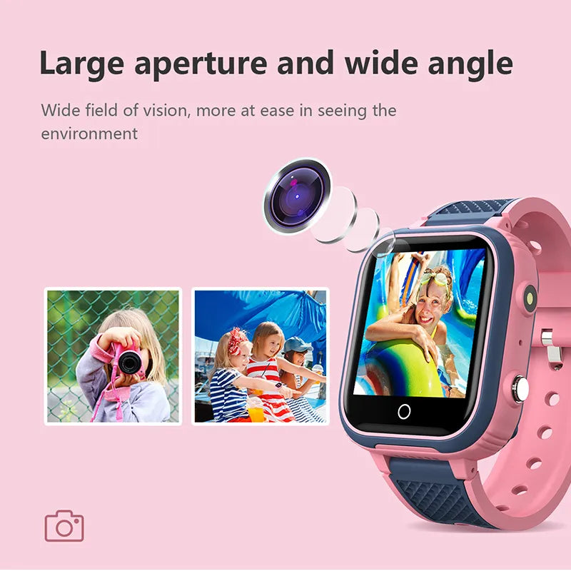 LT21 4G Kids Smartwatch with GPS, WiFi, Video Call, SOS, IP67 Waterproof - Kids Safety Tracker and Location Monitoring Mobile Phone Watch