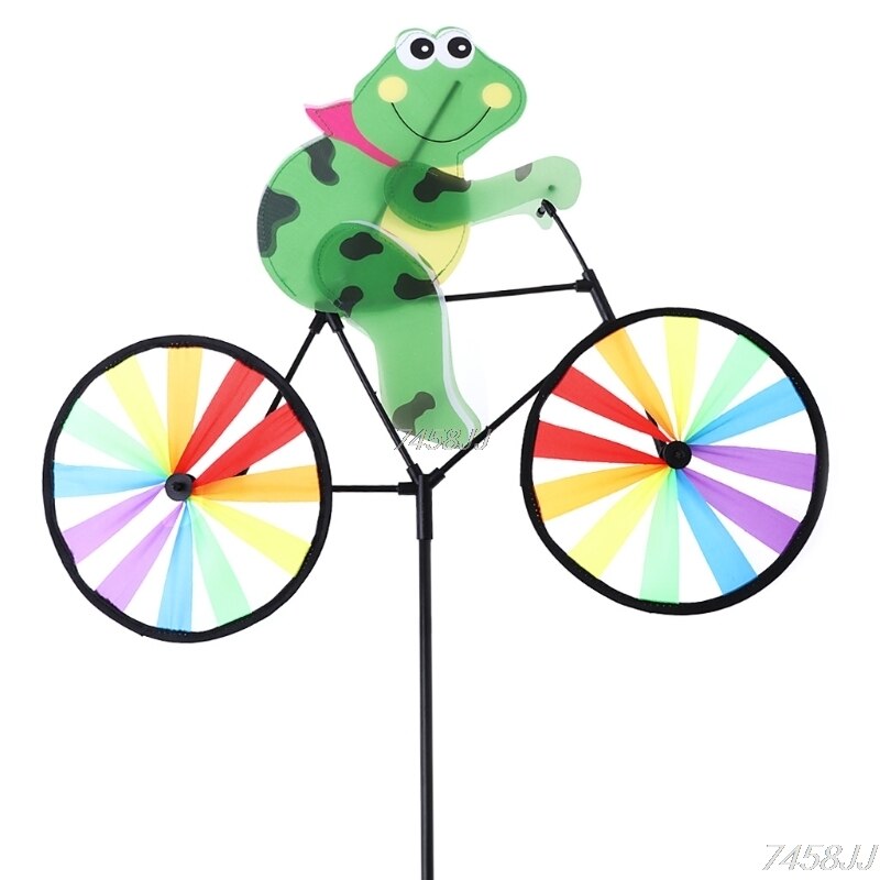 Animal Bicycle Wind Spinner: Outdoor Decoration