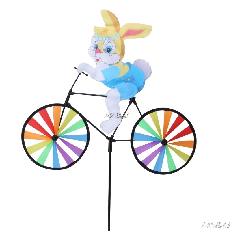 Animal Bicycle Wind Spinner: Outdoor Decoration