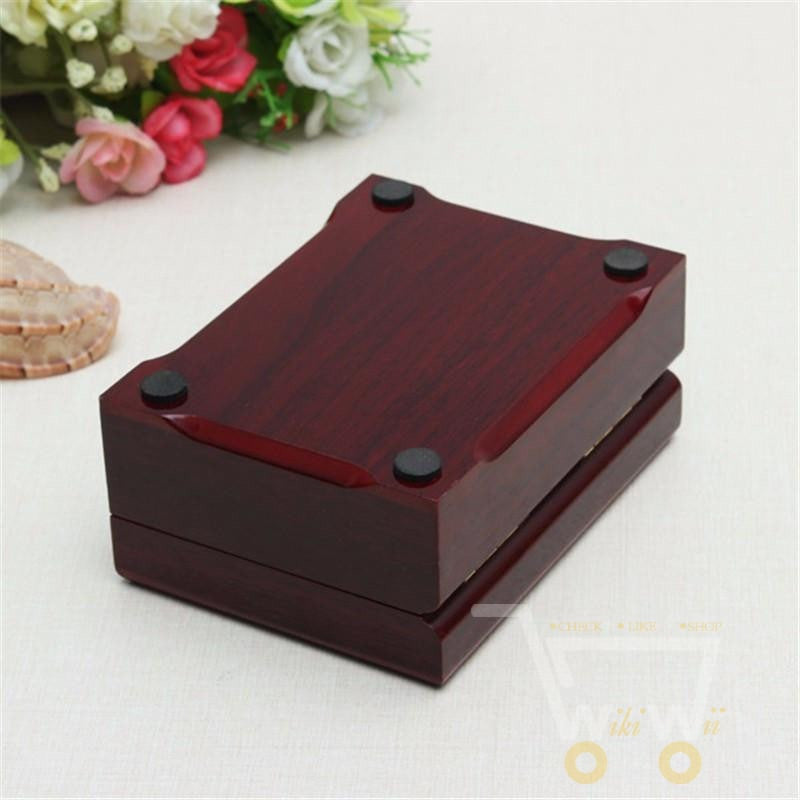 24K Gold Plated Playing Card with Wooden Style Box
