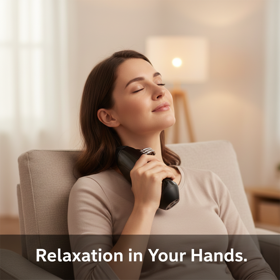 Handheld Massager - Cordless Vibration - USB Heating