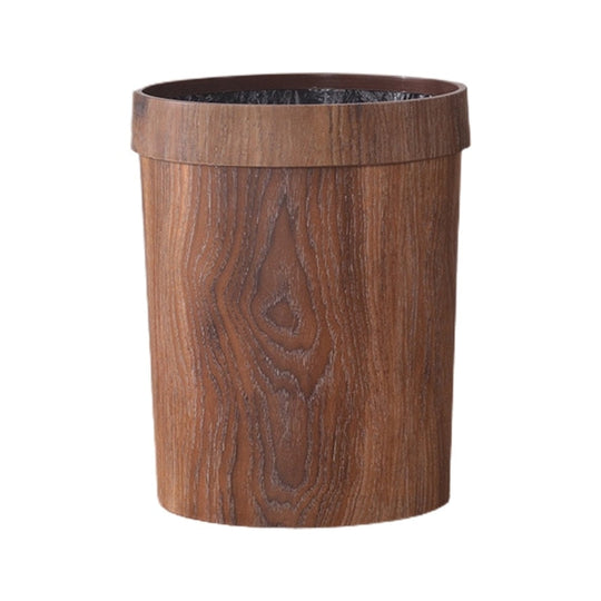 Elegant Retro Wood Grain Bin