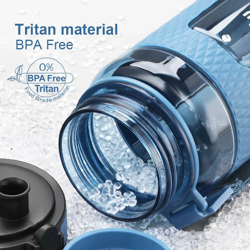 Sport Water Bottles - BPA-Free, Portable, Impact-Resistant, Leak-Proof, Large Capacity Fitness Water Kettle, Tritan Plastic Drinking Bottle