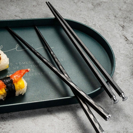 Luxurious Chopstick Set with Refined Designs (5 Pairs)