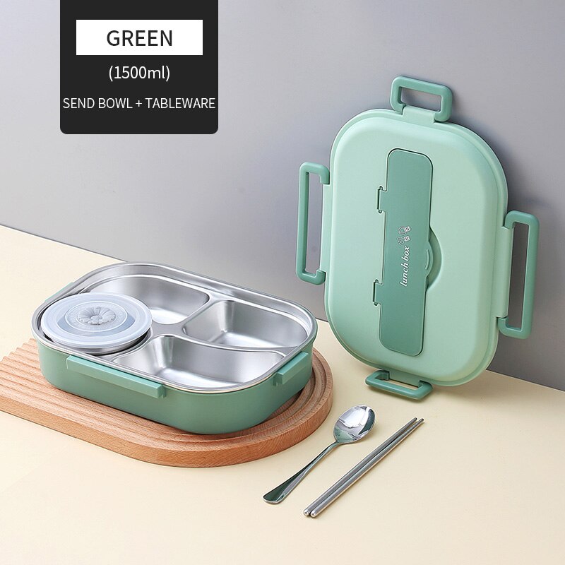 Stainless Steel Multiple Compartment Children's Lunchbox