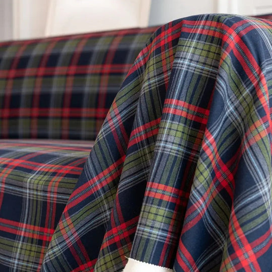Cottage Plaid Sofa Cover