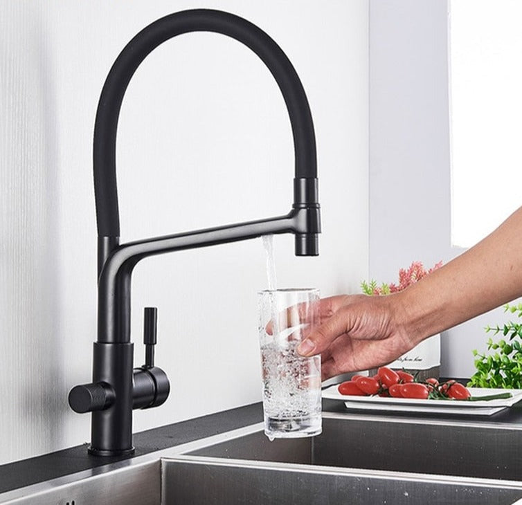 Double Outlet Drinking Water Faucet Filtered Kitchen Taps