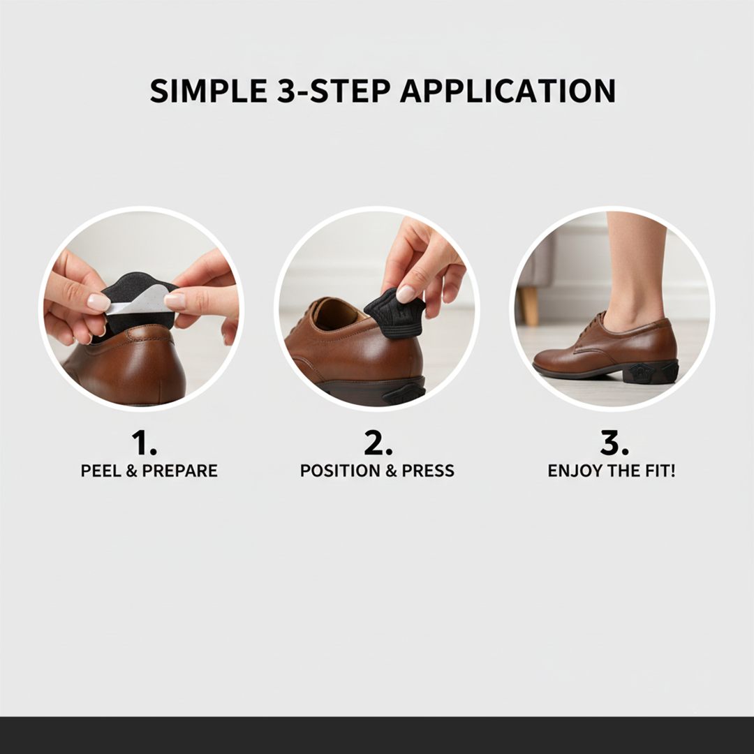 Heel Grips - Shoe Inserts - Adhesive Pads
