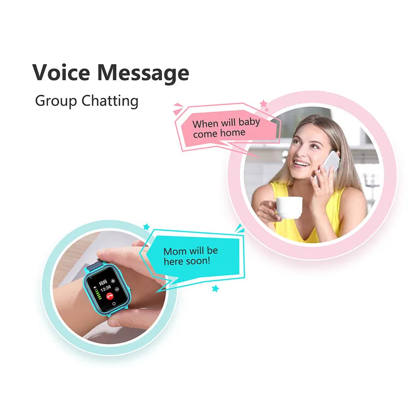 LT21 4G Kids Smartwatch with GPS, WiFi, Video Call, SOS, IP67 Waterproof - Kids Safety Tracker and Location Monitoring Mobile Phone Watch