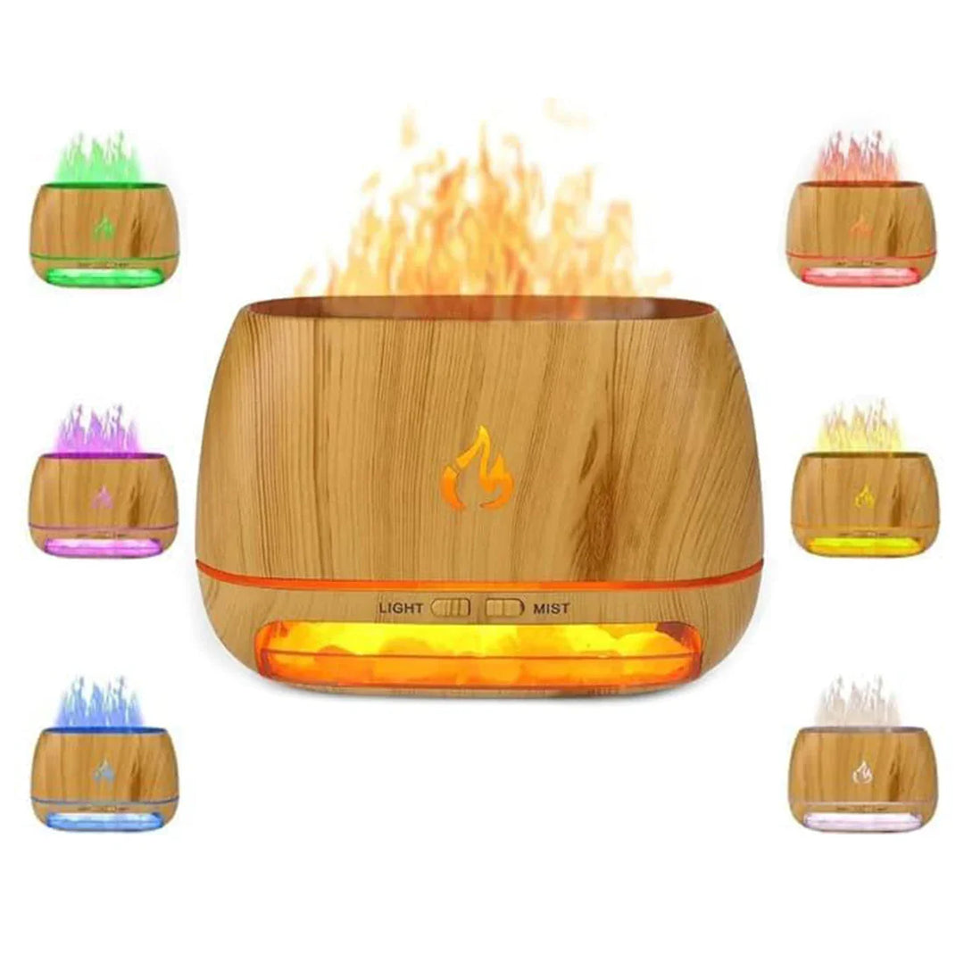 Himalayan Salt Lamp - USB Powered - Crystal Design