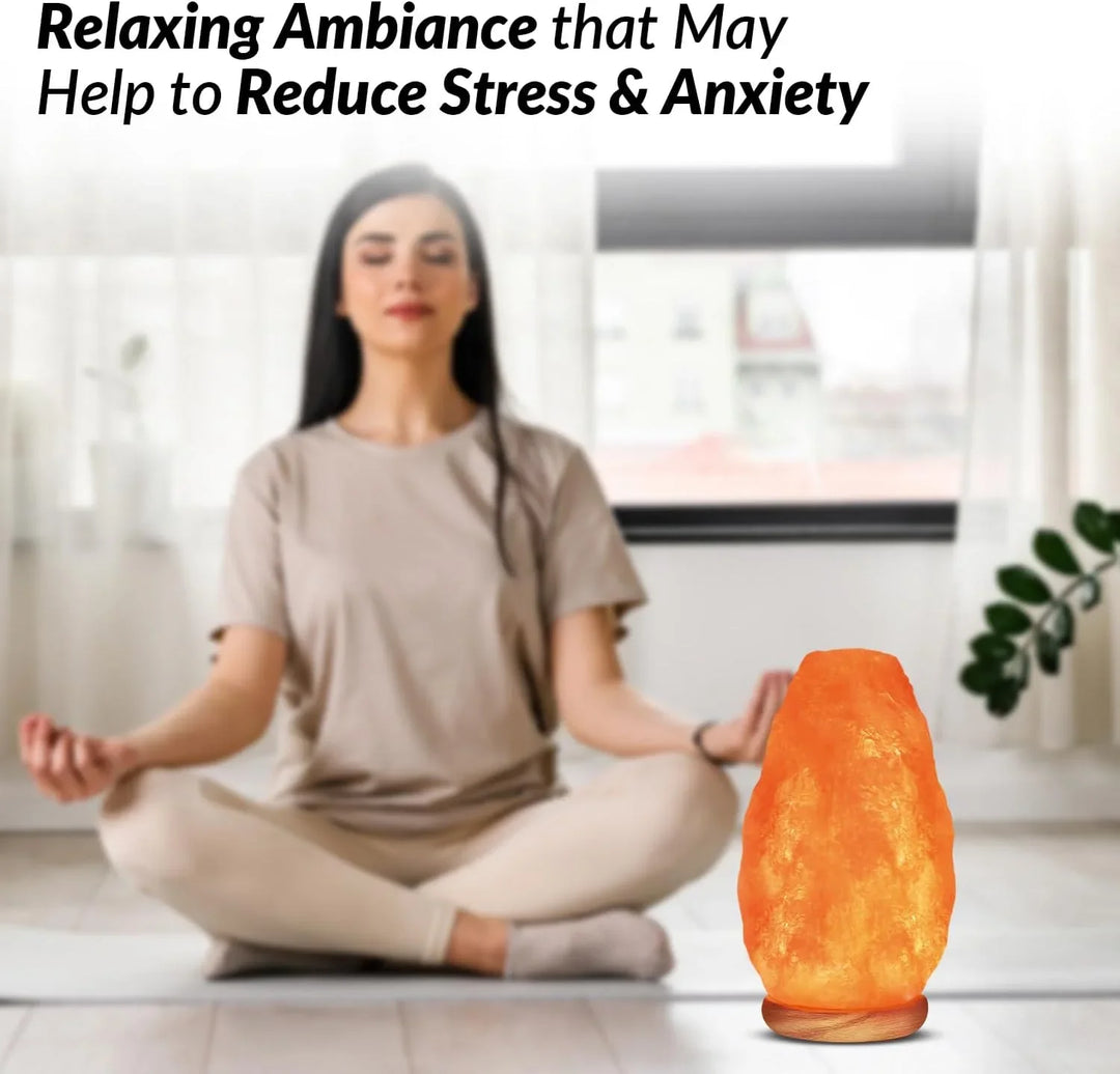 Himalayan Salt Lamp - USB Powered - Crystal Design