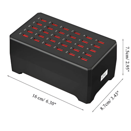 Universal Multi-USB Charging Station with 30 Ports - PowerPort Pro 30