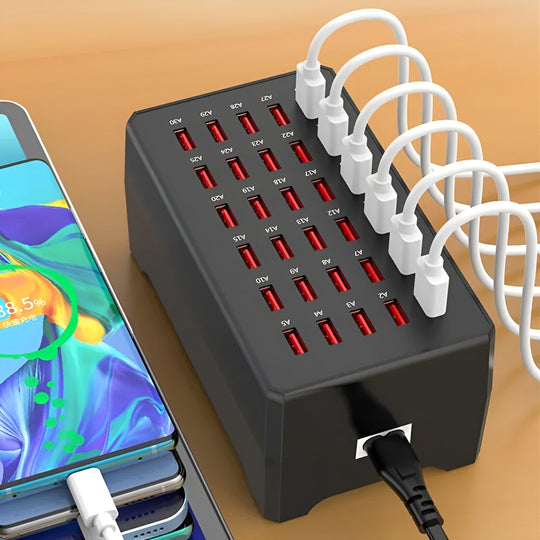 Universal Multi-USB Charging Station with 30 Ports - PowerPort Pro 30